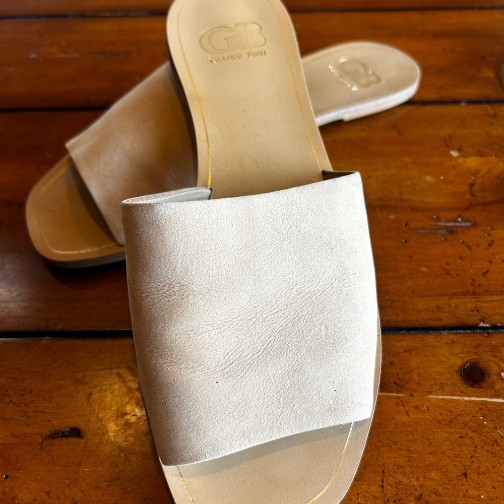 Gianni Bini ‘So Basic’ Classic Nude/Beige/Cream Slide Sandal 8.5